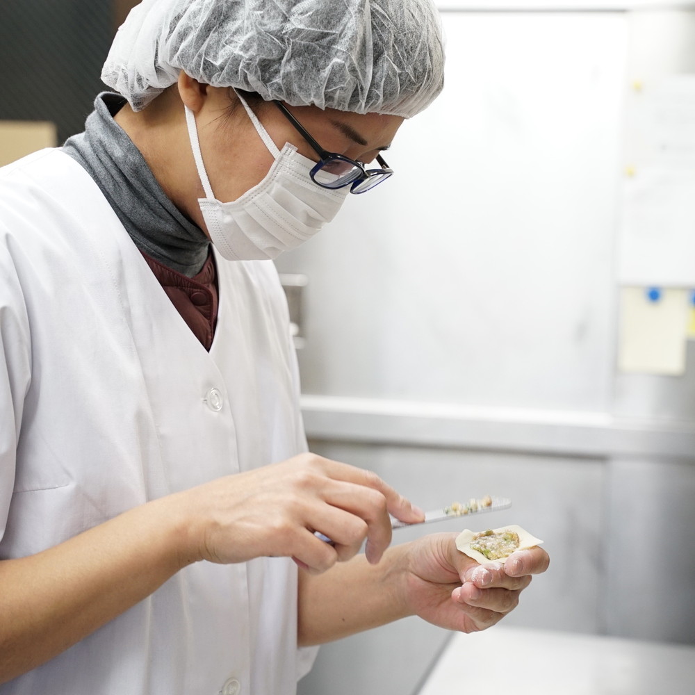 岩泉黒豚 和み餃子について 一口食べたら、ほっと和む餃子